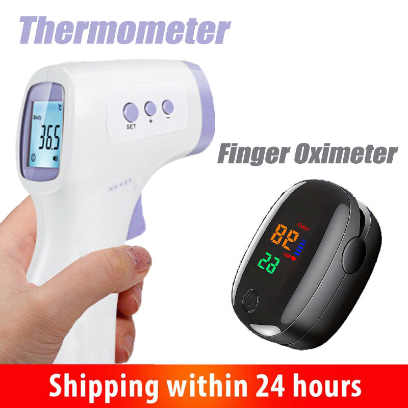 Pulse Oximeter - Termometer Inframerah Tanpa Sentuh atau Oksimeter
