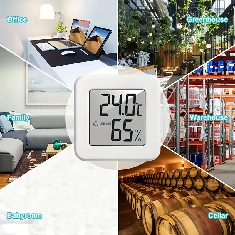 Thermometer Digital - Termometer Higrometer Digital Termometer Dalam Ruangan