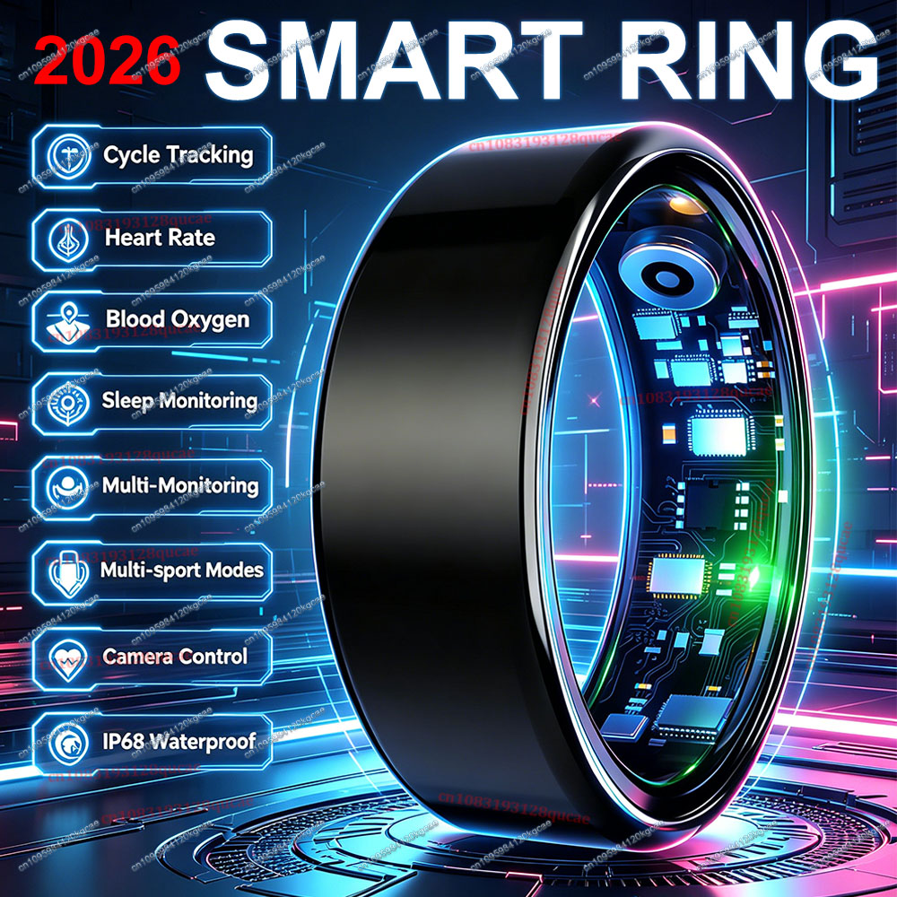 Blood Pressure Monitor - Cincin Pintar Baru 2026 Pemantau Detak