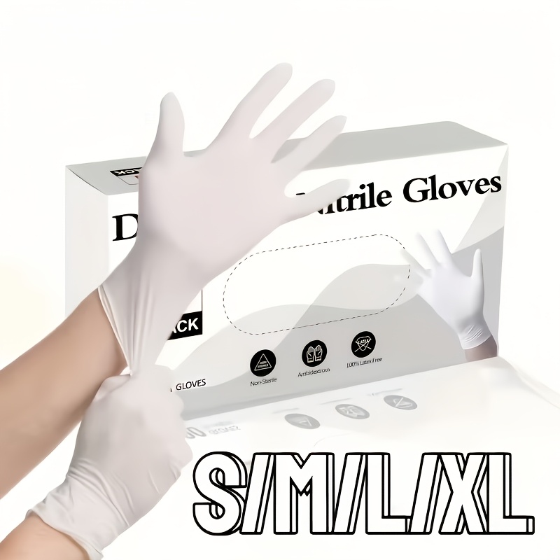 Medical Gloves - Sarung Tangan Nitril Putih Tugas Berat,