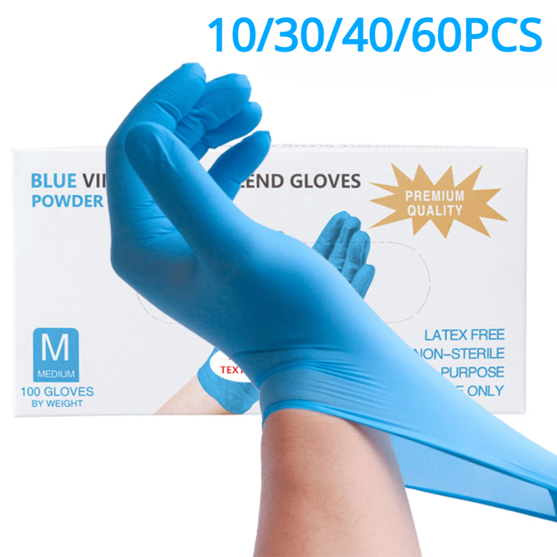 Medical Gloves - Sarung tangan nitril biru sekali pakai,