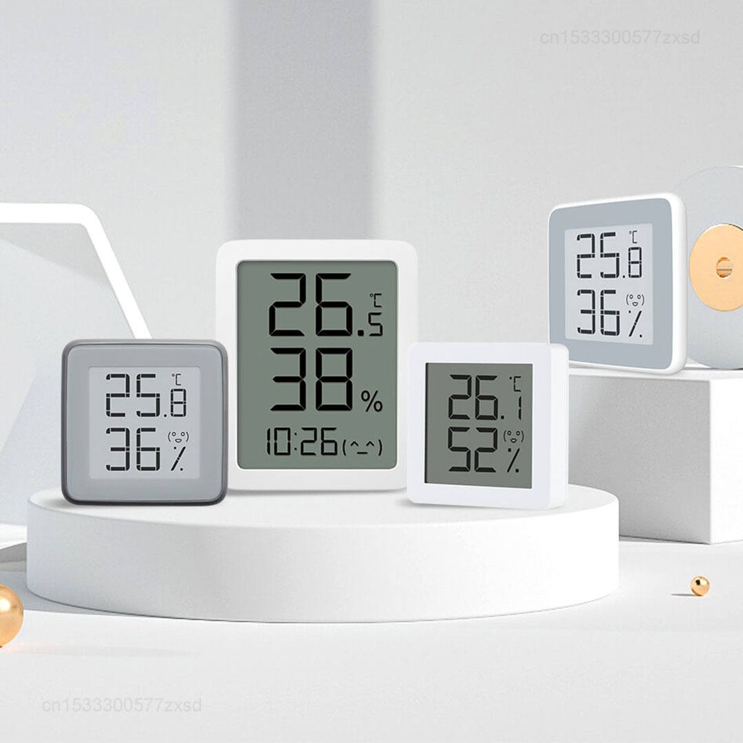 Thermometer Digital - Miaomiaoce Termometer Higrometer Elektrik Digital LCD