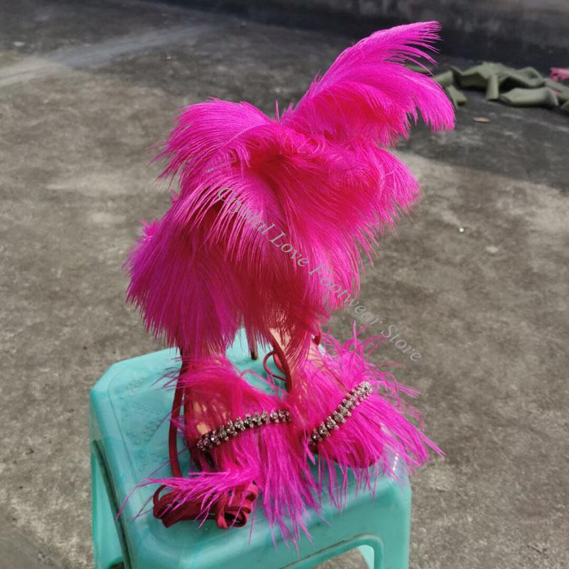 Bandage - Sandal Hak Tinggi Model Fuchsia dengan