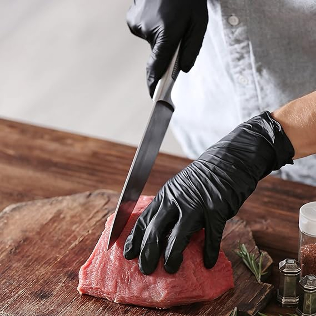 Sarung tangan nitril hitam sek - Medical Gloves ulasan dan harga