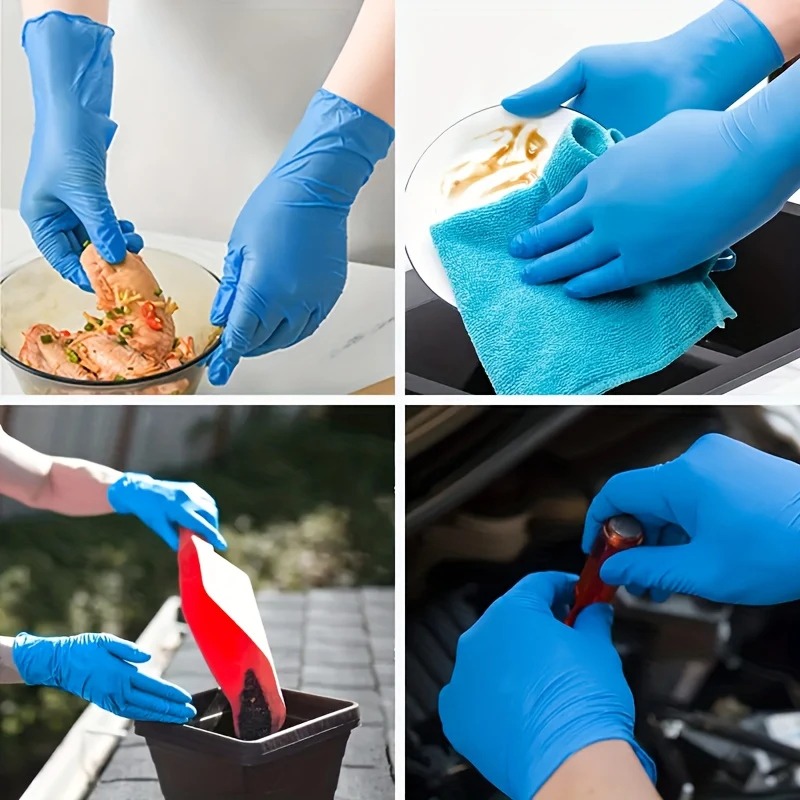Sarung tangan nitril biru seka - Medical Gloves ulasan dan harga