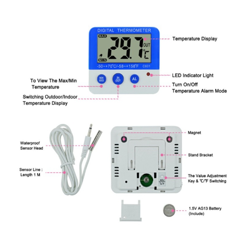 Termometer Kulkas Digital Laya - Thermometer Digital ulasan dan harga