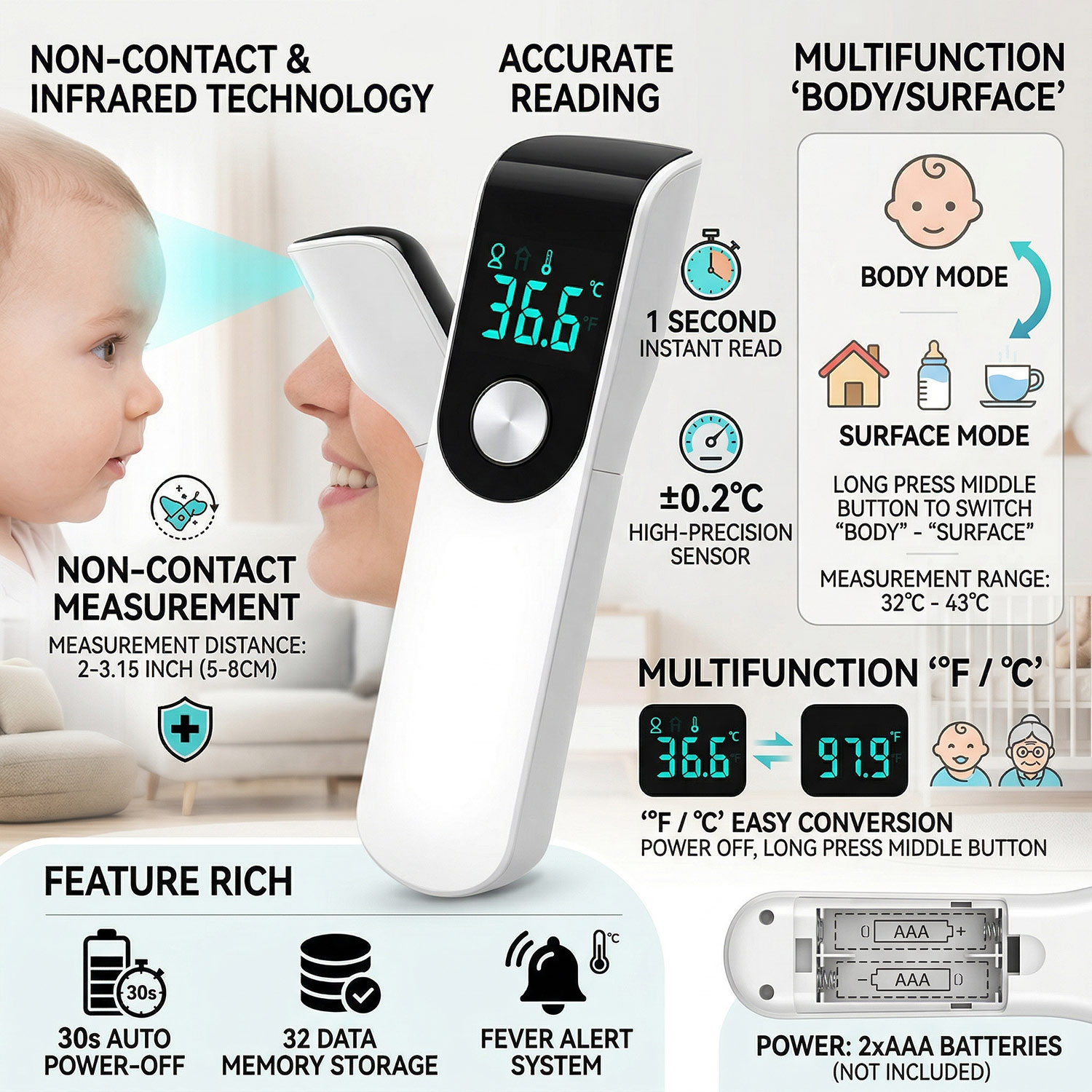 Termometer Dahi Medis, Oksimet - Pulse Oximeter ulasan dan harga